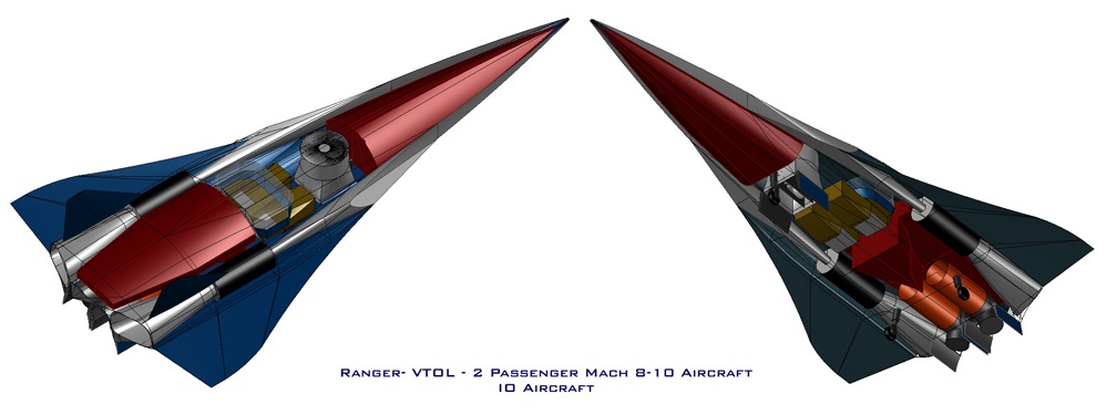 Ranger VTOL, hypersonic plane, hypersonic aircraft, space plane, phantom works, skunk works, boeing phantom express, hypersonic weapon, hypersonic missile, Air-Launched Rapid Response Weapon, (ARRW), scramjet missile, scramjet engineering, scramjet physics, Common Hypersonic Glide Body, C-HGB boost glide, tactical glide vehicle, xs-1, htv, hypersonic tactical vehicle,  scramjet, turbine based combined cycle, ramjet, dual mode ramjet