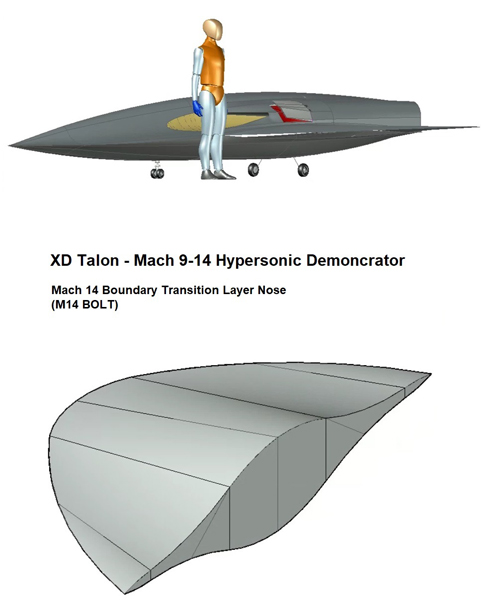 XD Talon Mach 9-14 Hypersonic Demonstrator